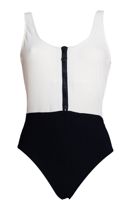 22009 BLACK & CREAM COLORBLOCK