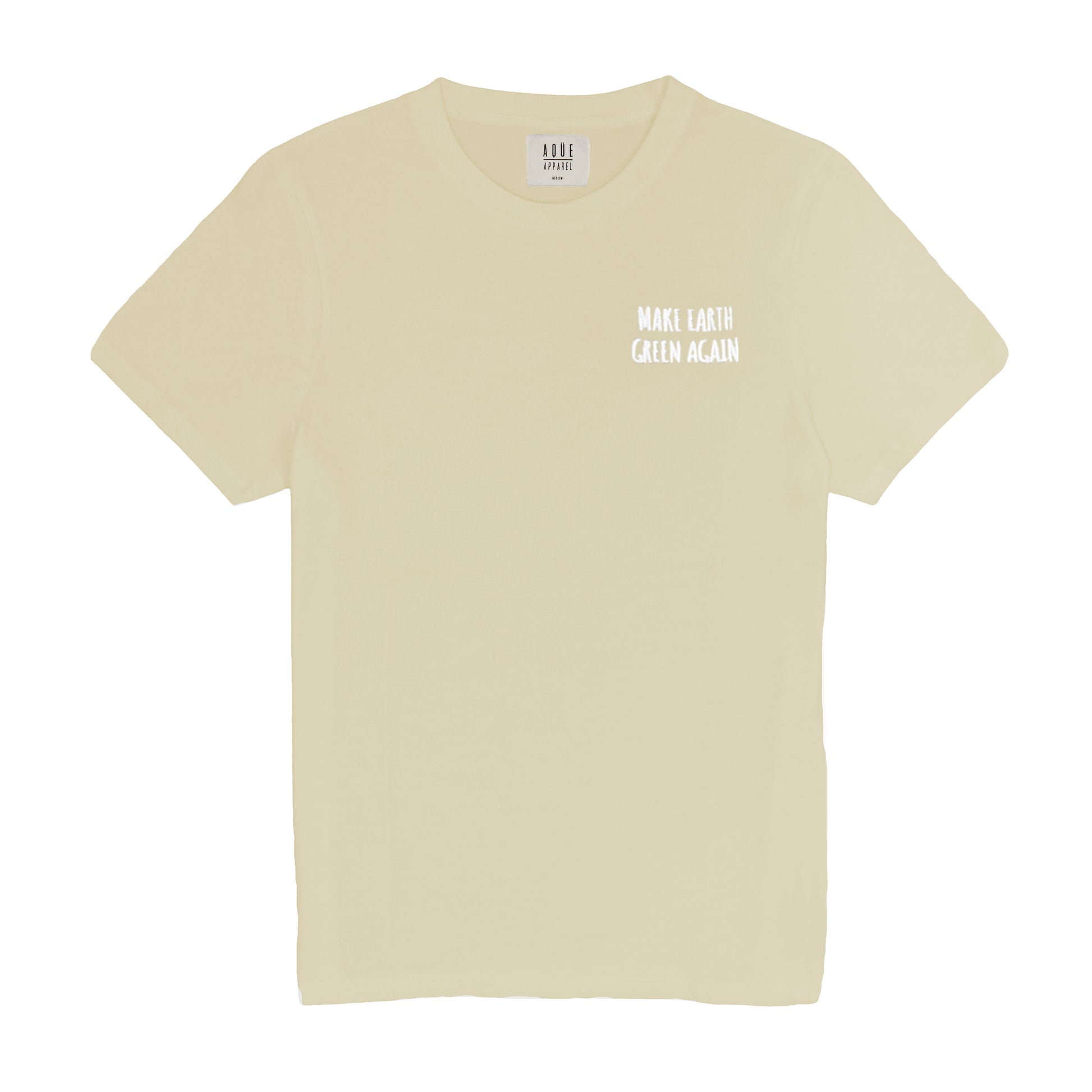 Basic cut t-shirt with round neck and embroidered quote. Available in dark grey, beige, light grey, light green and white. 100% organic cotton. Relaxed fit. Unisex. Designed in Spain. Camiseta básica. Gris oscuro, beige, gris claro, verde claro y blanco. Algodón orgánico. Corte holgado. Diseñada en España.